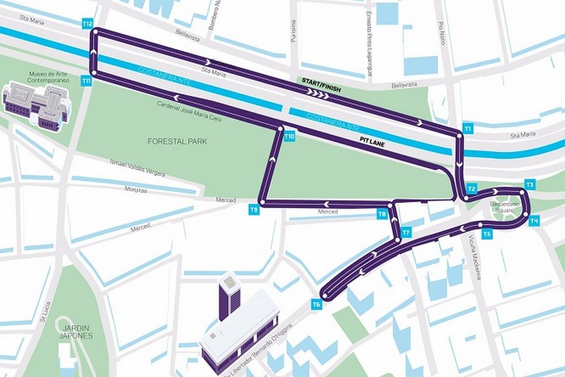 Tracciato ePrix di Santiago