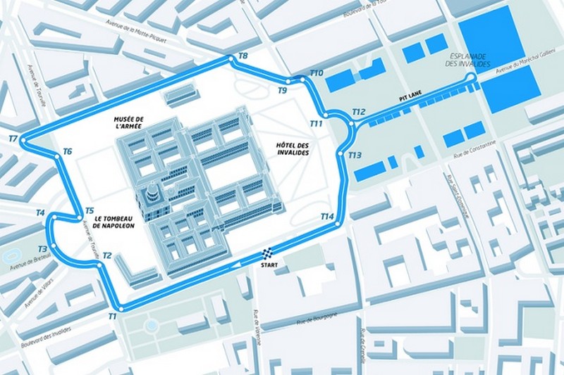 Tracciato ePrix di Parigi