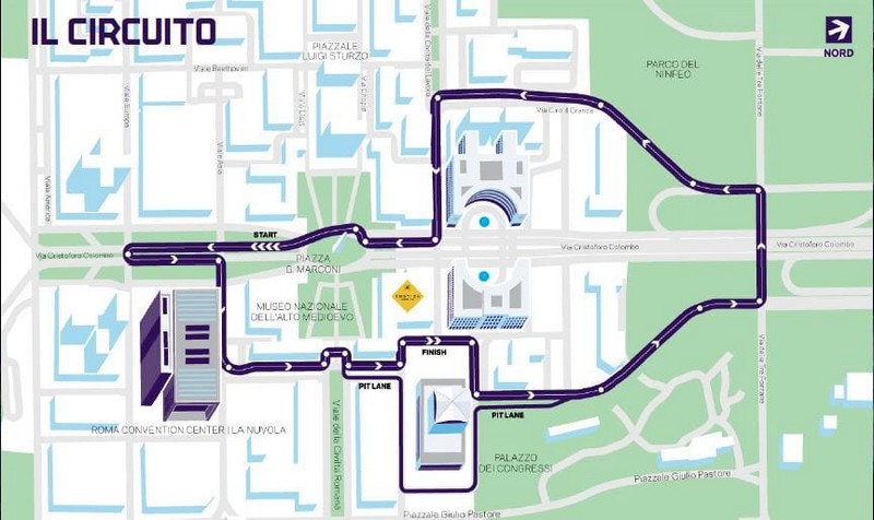 Tracciato ePrix di Roma