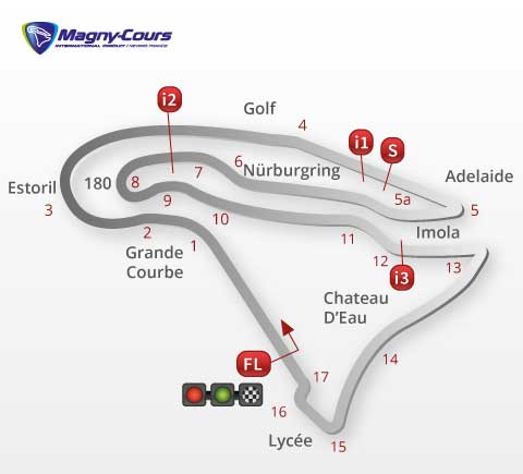 Tracciato Gran Premio di Francia 