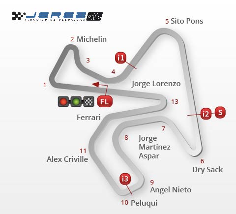 Tracciato Gran Premio di Spagna 