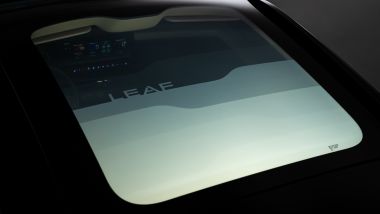 Nuova Nissan Leaf 2026, il tetto elettrocromico