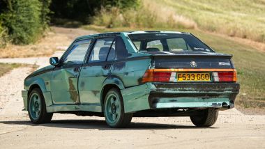 L'Alfa 75 di Top Gear venne riverniciata in verde (credit: Iconic Auctioneers)