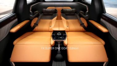 Faraday Future FX Super One, interni ultra-relax