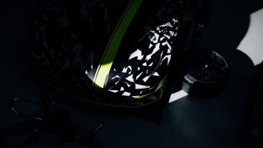 Dettaglio del cofano della Mercedes-AMG GT Track Sport