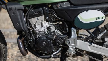 Fantic Motor Caballero 500 Rally: il monocilindrico Minarelli ha caratteristiche sportive
