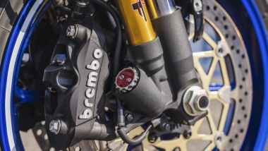 Nuova Suzuki GSX-R1000R, nessuna novità di spicco a livello di freni e sospensioni