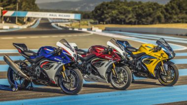 Nuova Suzuki GSX-R1000R, i tre colori disponibili omaggiano alcune GSX-R del passato