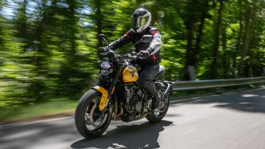Comparativa naked ''entry'': la Triumph Trident 660 ha la vita più snella ed è la sola col cruise control