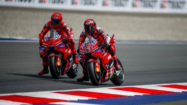 MotoGP 2025, GP Austria: Marc Marquez e Pecco Bagnaia (Ducati)