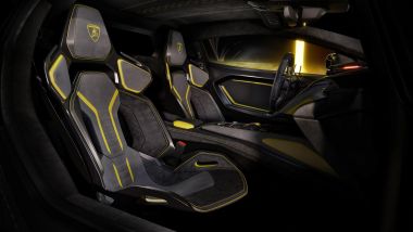 I sedili della Lamborghini Fenomeno