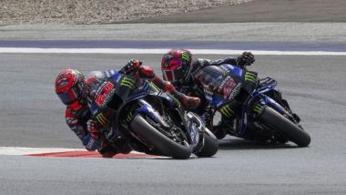 MotoGP 2025, GP Austria: le Yamaha di Quaratararo e Rins