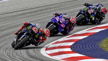 MotoGP 2025, GP Austria: le Yamaha di Quaratararo, Miller e Rins