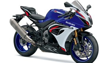 La GSX-R1000R 2026, vista frontale di tre quarti