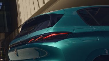 Nuova Peugeot 308, il posteriore