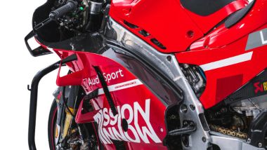 Ducati Desmosedici GP19 all'asta, dettaglio del telaio