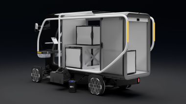 L'Honda Fastport eQuad è caratterizzato dal vano di carico traslucido