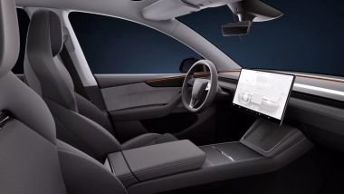 Tesla Model Y Performance, l'abitacolo