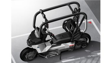 BMW Vision CE, concept. Presente la cintura di sicurezza