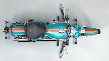 Royal Enfield Goan Classic 350: il manubrio ha profilo ''ape hanger''