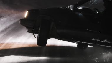 Vriden - Snow Drifting In Sweden, la Volvo 940 in un passaggio difficile