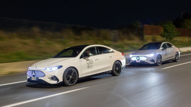 Mercedes CLA 250+ durante il record sul GRA