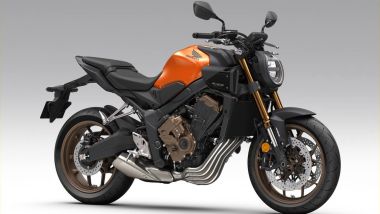 Honda CB650R 2026 in Candy Energy Orange