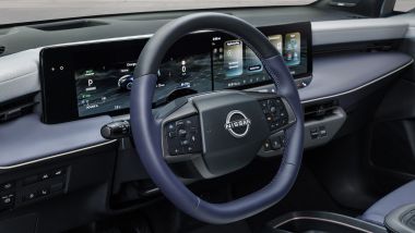 Nuova Nissan Leaf 2026, dopopio schermo da 14,3'' per la strumentazione