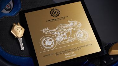 MV Agusta Sartoria Meccanica, l'unicità è certificata da targa e certificato dedicato