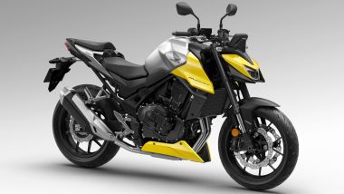 Honda CB750 Hornet E-Clutch 2026: bi-tono grigio-giallo