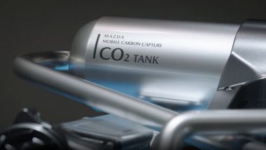 CO2 intrappolata prima che esca dai gas di scarico