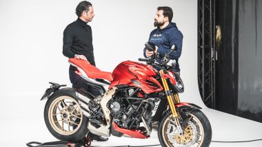 Un momento dell'intervista a Luca Martin, CEO di MV Agusta