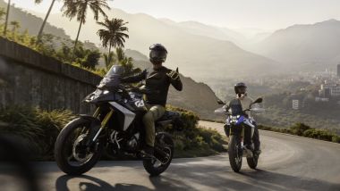 BMW F 450 GS 2026, di serie ABS e controllo di trazione sensibili all'angolo di piega
