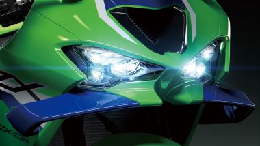 Kawasaki Ninja ZX-10R 2026: dettaglio del nuovo frontale
