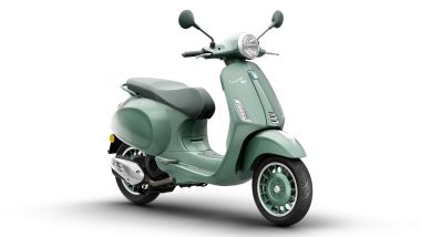 Vespa Primavera 80th, vista 3/4 anteriore