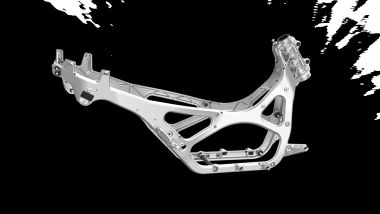 Zontes ZT 125V, il telaio in alluminio pesa solo 10 kg