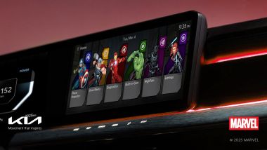Kia Display Themes, il set con i supereroi Marvel