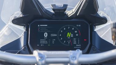 Ducati Multistrada V4 Rally 2026, stesso pannello TFT Ma nuove grafiche e men&ugrave; dedicati alle sospensioni