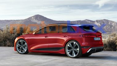 Audi A3 e-tron 2027, 3/4 posteriore - rendering