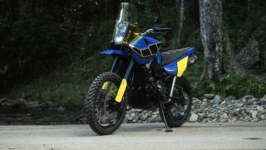 La Yamaha MT-09 diventa una Ténéré 900 (foto di Purpose Built Moto)
