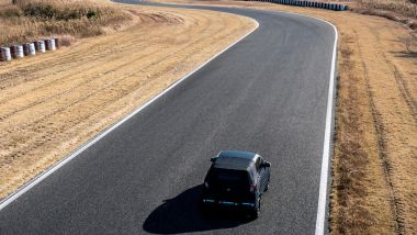 Smart #2, il muletto in vista posteriore dall'alto