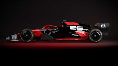 Una monoposto F1 2026 immaginata in 3D dagli organizzatori del Mondiale | Foto: F1.com