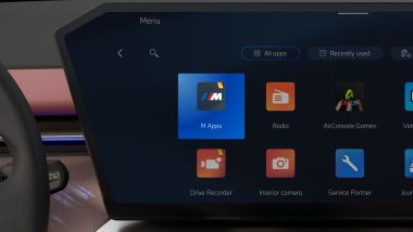 Le BMW M Apps si trovano nell'infotainment BMW Operating System X
