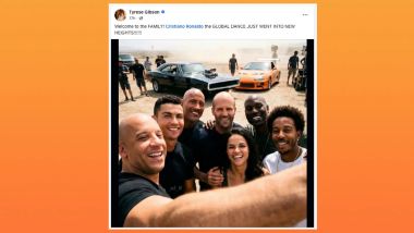 CR7 accolto dalla Famiglia di Fast and Furious: un fotomontaggio?
