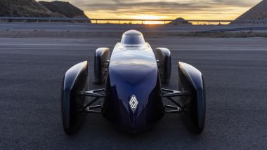 Renault Filante Record 2025, il frontale senza fari