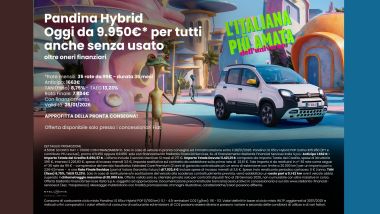 Fiat Pandina: la promo con tutte le clausole scritte in piccolo