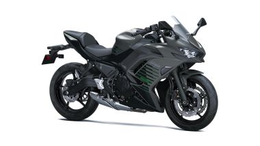 Kawasaki Ninja 650 2026 in Matte Graphenesteel Gray/Metallic Flat Spark Black
