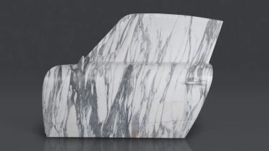 La porta della Porsche 911 in marmo fatto da Casper Braat