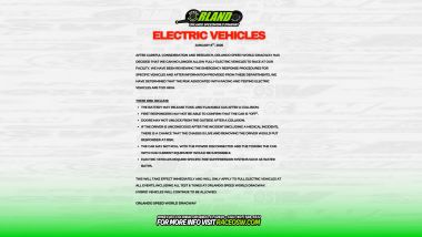 Messa al bando delle auto elettriche dalle drag race a Orlando, Florida