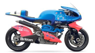 Britten V1000, arriva il modellino ufficiale. In foto, la vera V1000